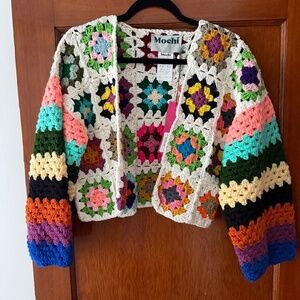 Mochi, crochet cardigan